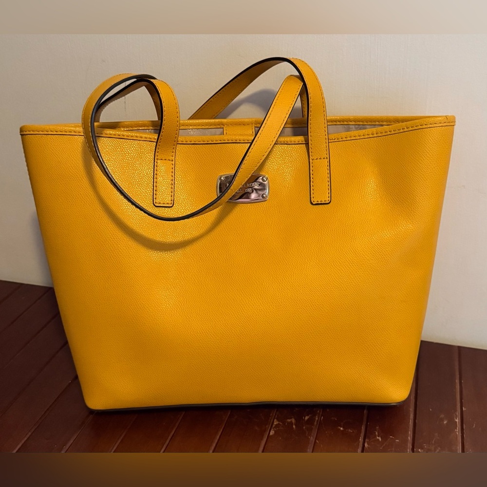 Michael Kors Yellow Tote Bag